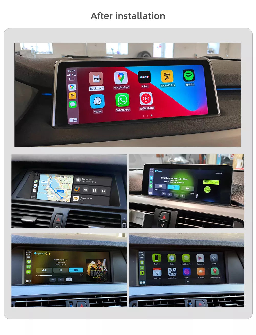 Apple CarPlay sans fil | Rétrofit pour BMW | Android Auto | Décodeur | Intégration - Avelor