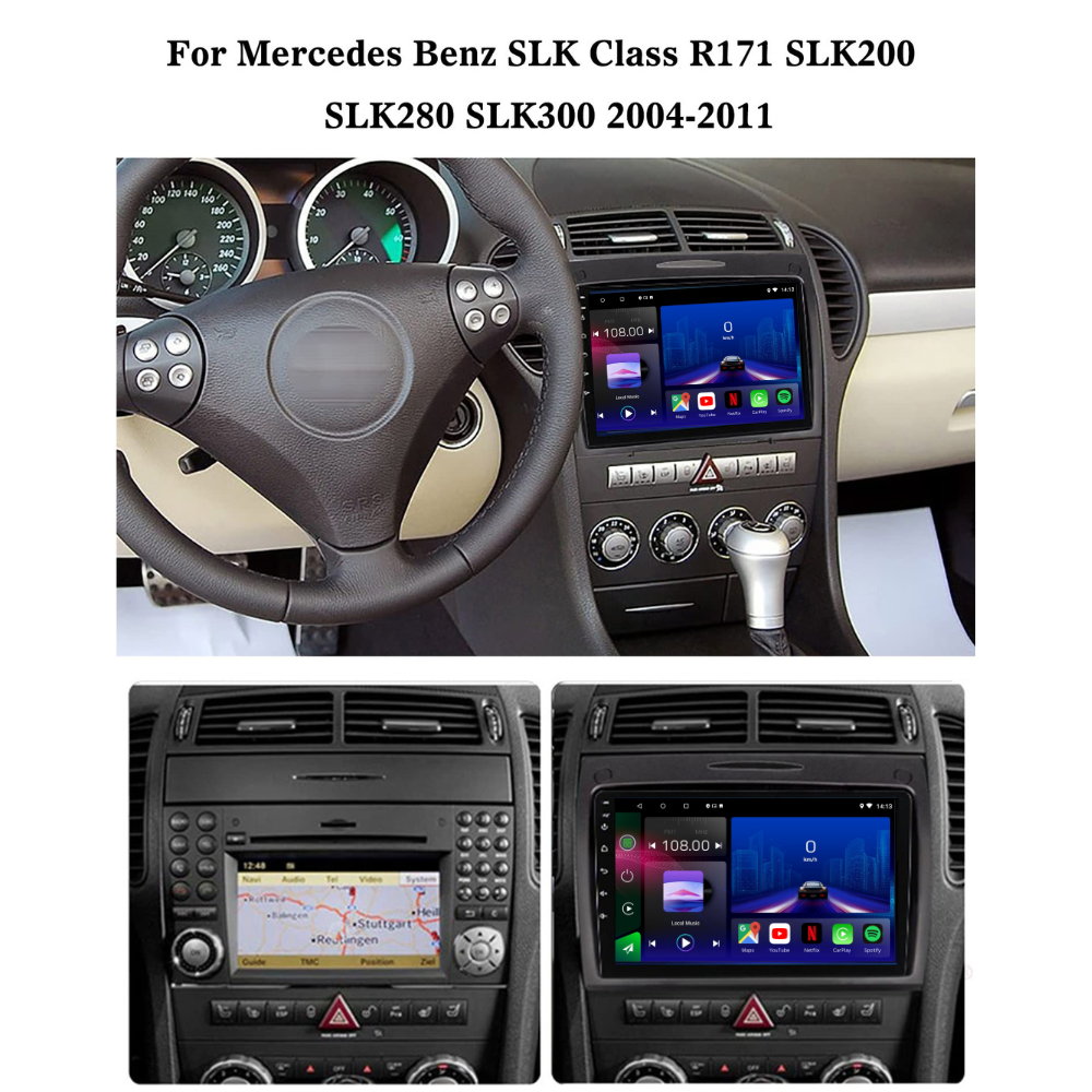 Mercedes | SLK | R171 | 2004-2011 | Android 15 Autoradio | Apple CarPlay | Android Auto - Avelor