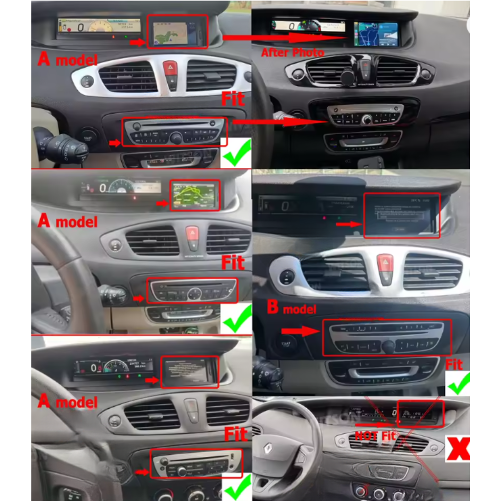 Renault Scenic 3 | 2009 -2016 | Android 15 Autoradio | Apple CarPlay | Android Auto - Avelor.at