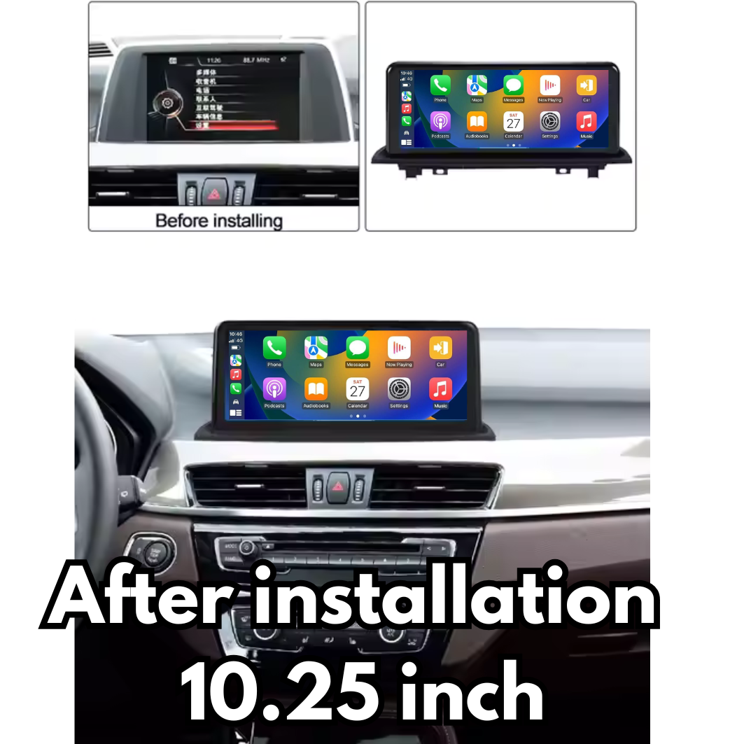 BMW X1 X2 2015-2022 F48 F39 Android 15 CarPlay & Android Auto Autoradio NBT EVO - Avelor