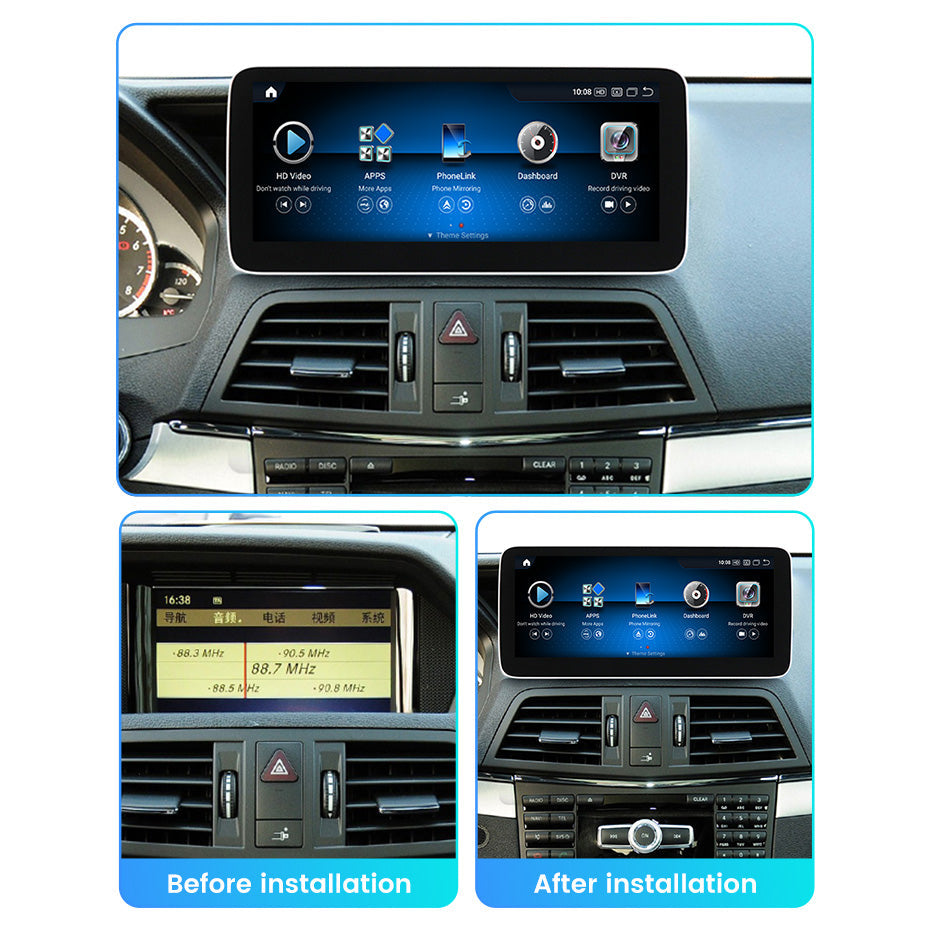 Mercedes E Class 2009-2017 W207 C207 A207 Android 15 Autoradio CarPlay & Android Auto Head Unit NTG 4.0 4.5 5.0 - Avelor
