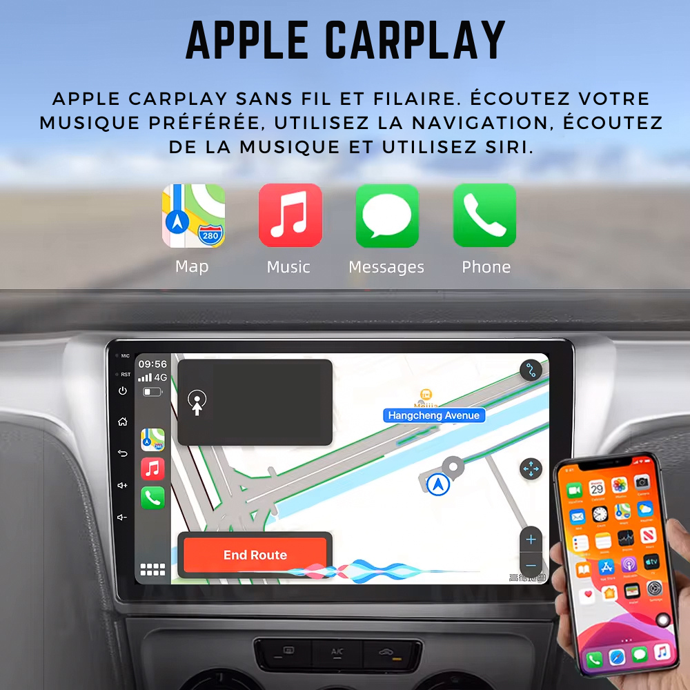 Dacia Universal | Android 15 Autoradio | Apple CarPlay | Android Auto - Avelor