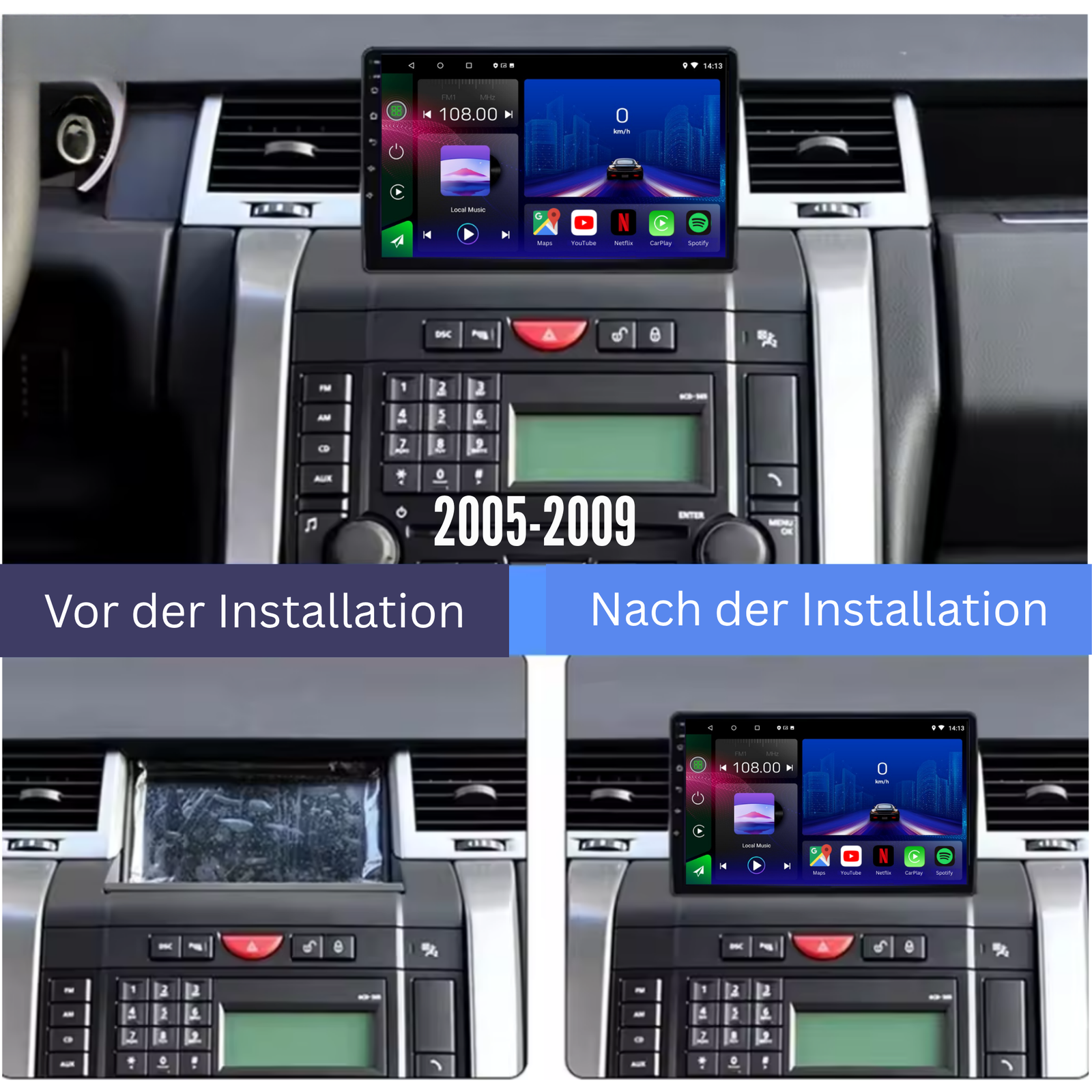 Range Rover Sport | 2005-2013 | Android 15 Autoradio | Apple CarPlay | Android Auto - Avelor.at