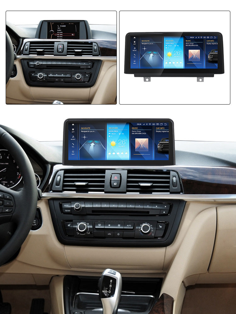 BMW 3 4 2011-2019 Series F30 F31 F32 F33 F34 F36 Android 15 CarPlay & Android Auto Autoradio NBT EVO - Avelor