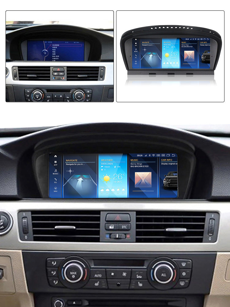 BMW 3 5 6 Series E90 E91 E92 E93 E60 E61 E62 E63 E64 Android 15 Autoradio CarPlay & Android Auto CCC CIC - Avelor