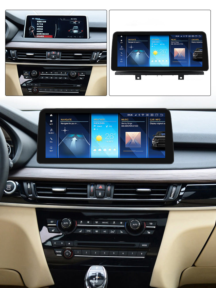 BMW X5 X6 2014-2019 Series F15 F16 Android 15 CarPlay & Android Auto Autoradio NBT EVO - Avelor