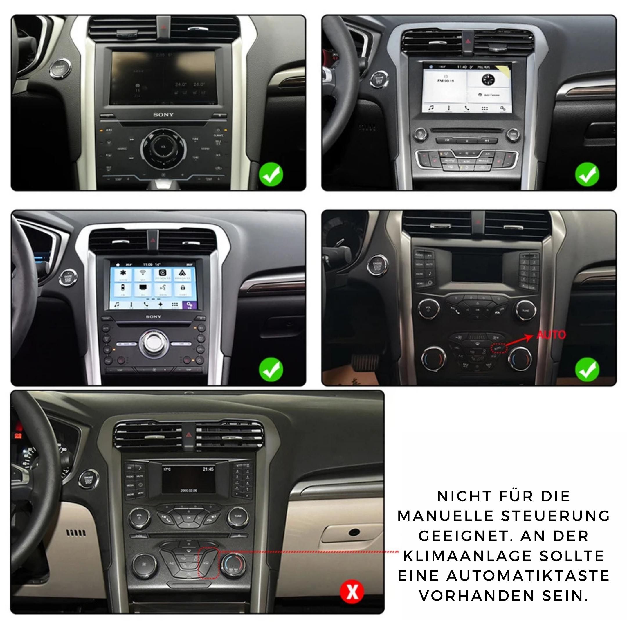Ford Fusion Mondeo | MK5 | 2013-2018 | Android 15 Autoradio | Apple CarPlay | Android Auto - Avelor.at