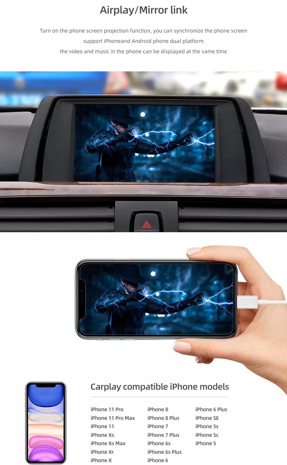 Apple CarPlay sans fil | Rétrofit pour BMW | Android Auto | Décodeur | Intégration - Avelor