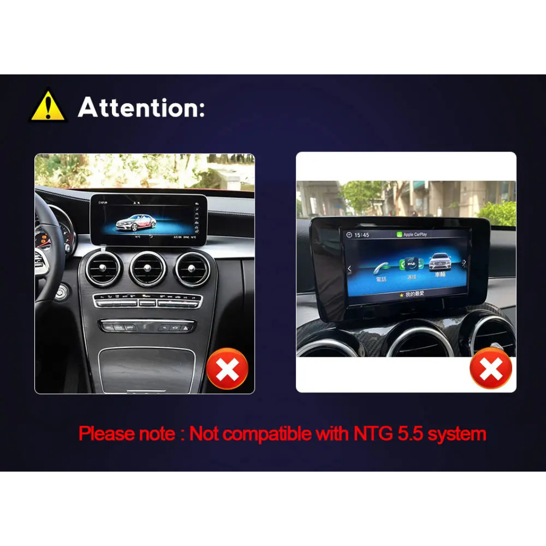 Mercedes C Class GLC V-Class Vito 2014-2019 W205 X253 W446 Android 15 Autoradio CarPlay & Android Auto - Avelor
