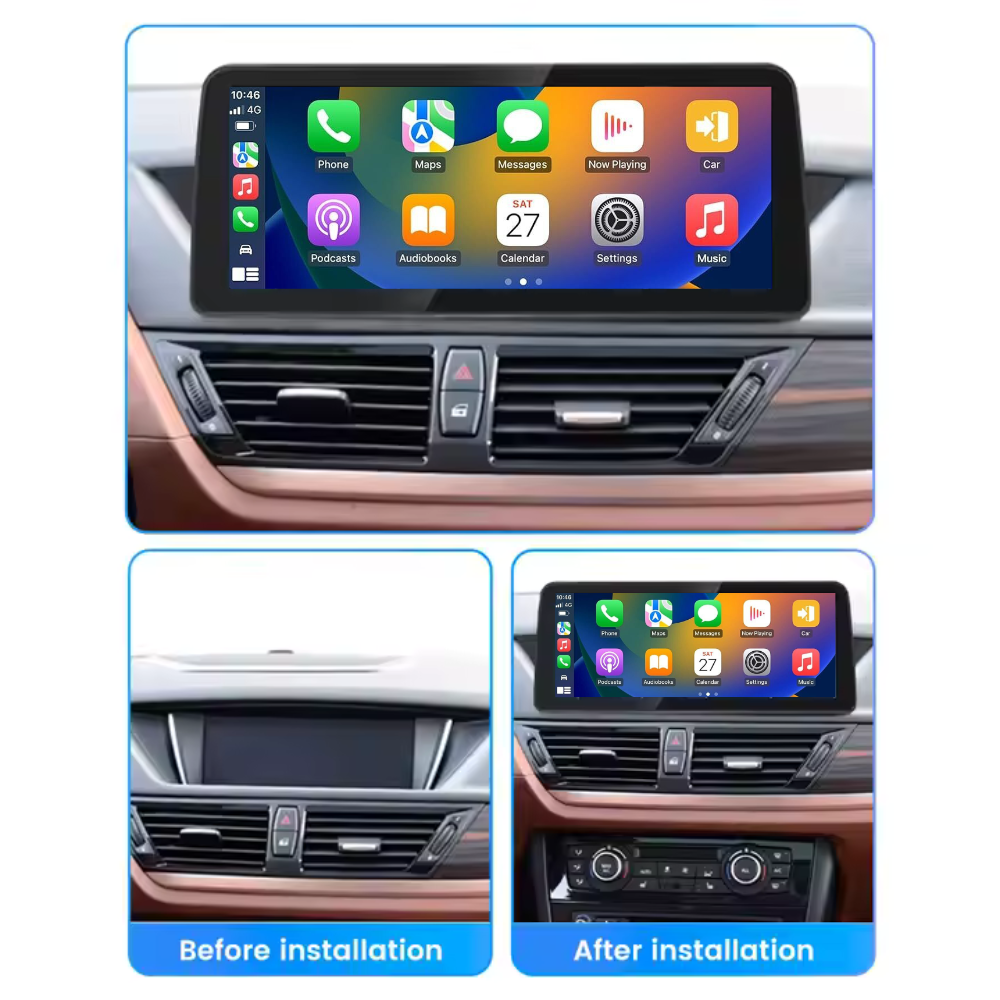 BMW X1 2009-2015 Android 15  CarPlay & Android Auto Autoradio 10.25pouces 12.3pouces - Avelor