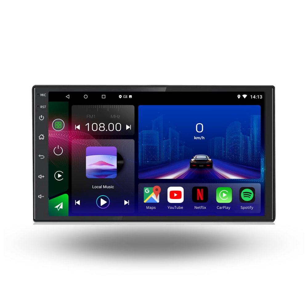 Universal | Écran de 7 pouces | Android 15 Autoradio | Apple CarPlay | Android Auto - Avelor