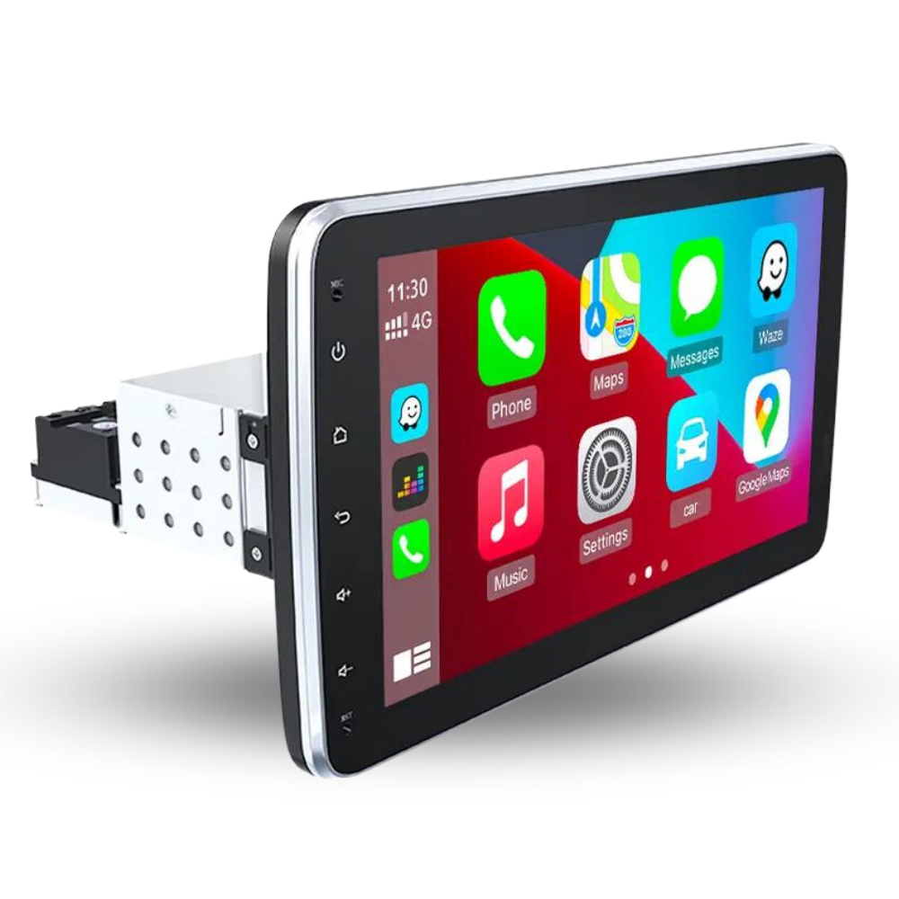 Universal | Écran de 10 pouces | Din simple 360 | Android 15 Autoradio | Apple CarPlay | Android Auto - Avelor
