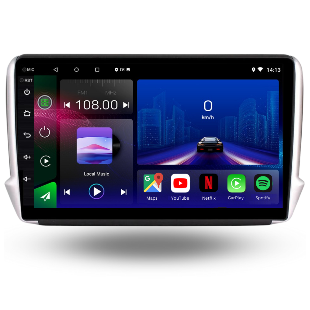 Peugeot 208 2008 | 2012-2019 | Android 15 Autoradio | Apple CarPlay | Android Auto - Avelor