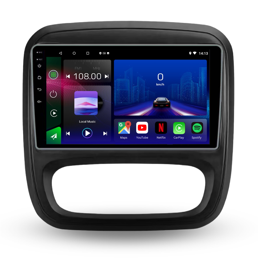Opel Vivaro | Renault Traffic | 2014-2021 | Android 15 Autoradio | Apple CarPlay | Android Auto - Avelor