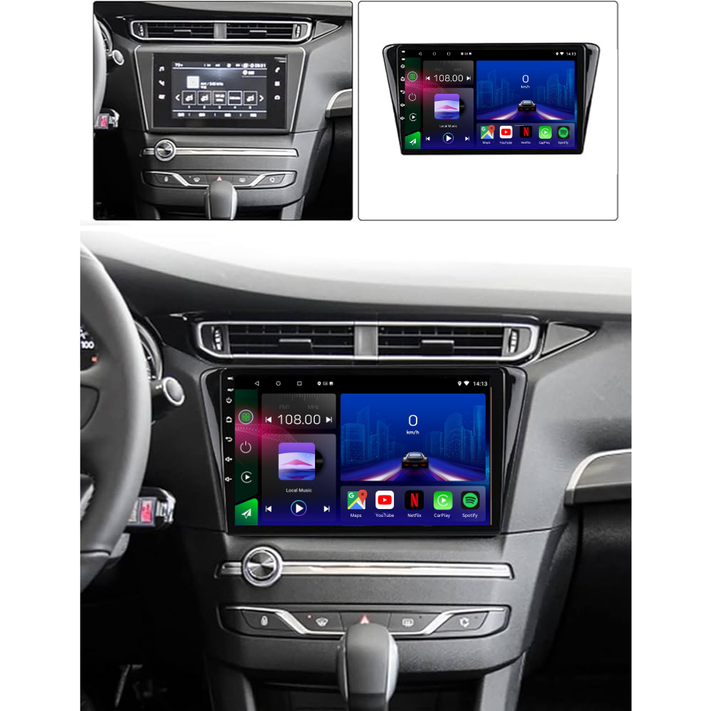 Peugeot 408 | 2014-2019 | Android 15 Autoradio | Apple CarPlay | Android Auto - Avelor