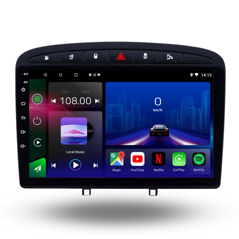 Peugeot 308SW 408 | 2007-2013 | Android 15 Autoradio | Apple CarPlay | Android Auto - Avelor
