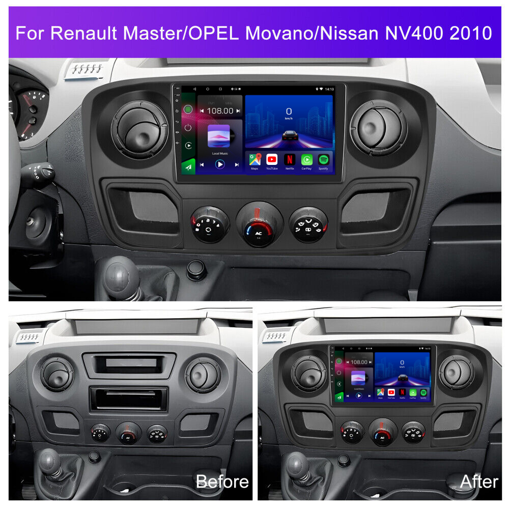 Renault Master | Opel Movano | Nissan NV400 2010-2023 | Android 15 Autoradio | Apple CarPlay | Android Auto - Avelor