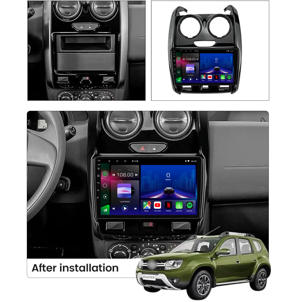 Dacia Duster | 2015-2018 | Android 15 Autoradio | Apple CarPlay | Android Auto - Avelor