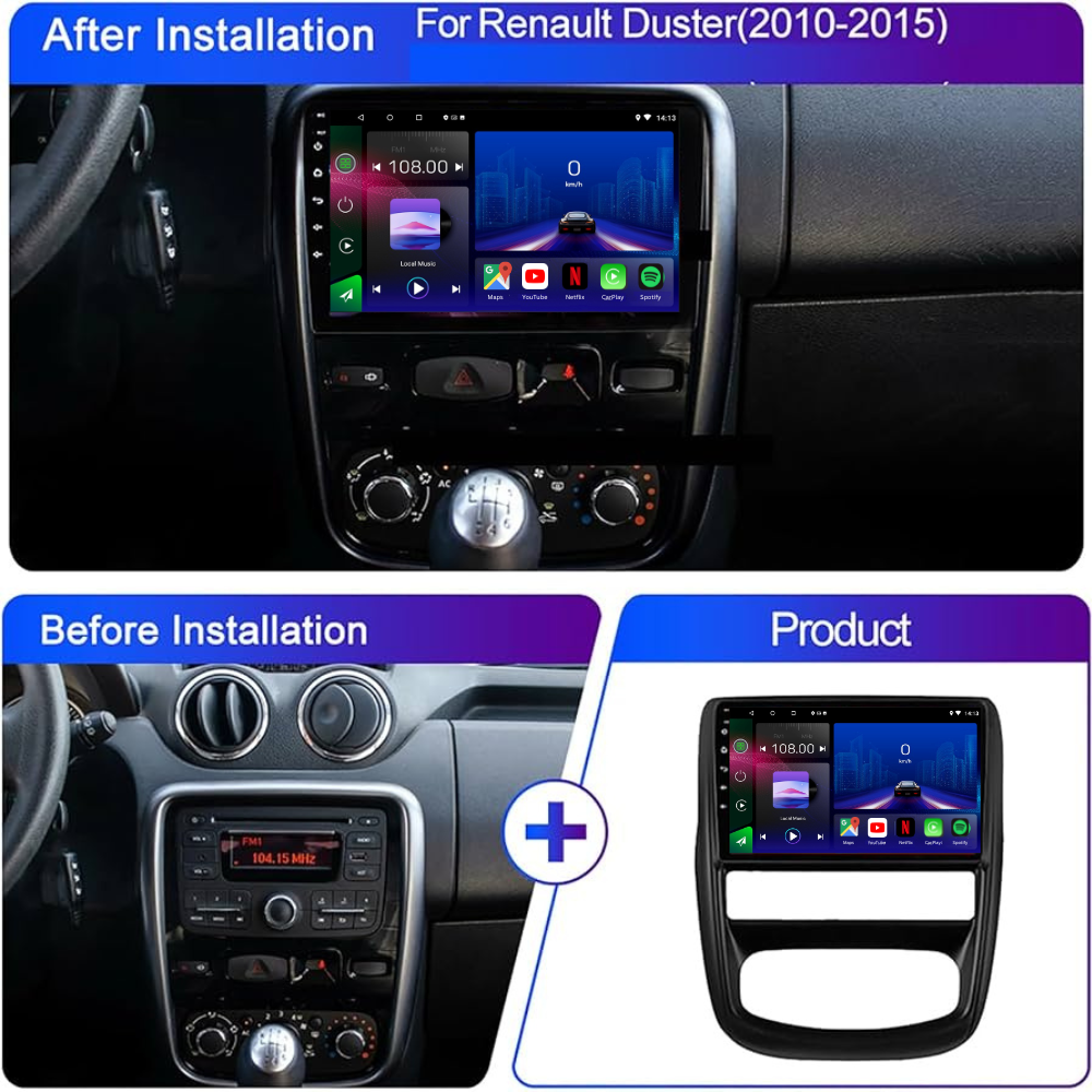 Dacia Duster | 2010-2015 | Android 15 Autoradio | Apple CarPlay | Android Auto - Avelor
