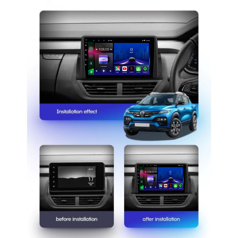 Renault Kiger | 2021-Present | Android 15 Autoradio | Apple CarPlay | Android Auto - Avelor