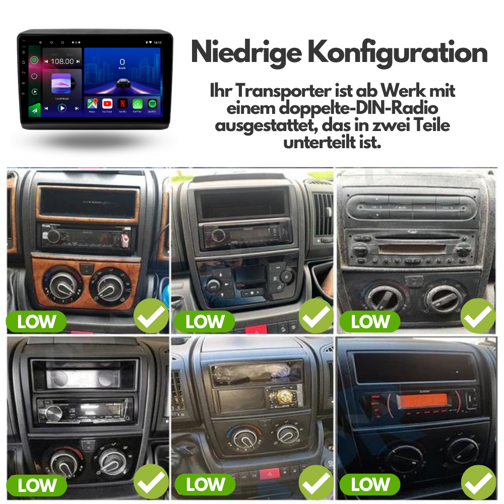 FIAT Ducato | Peugeot Boxer | Citroen Relay Jumper | 2006-2022 | Android 15 Autoradio | Apple CarPlay | Android Auto - Avelor.at