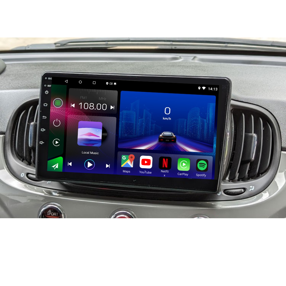 FIAT | 500 500C | 2015-2020 | Android 15 Autoradio | Apple CarPlay | Android Auto - Avelor