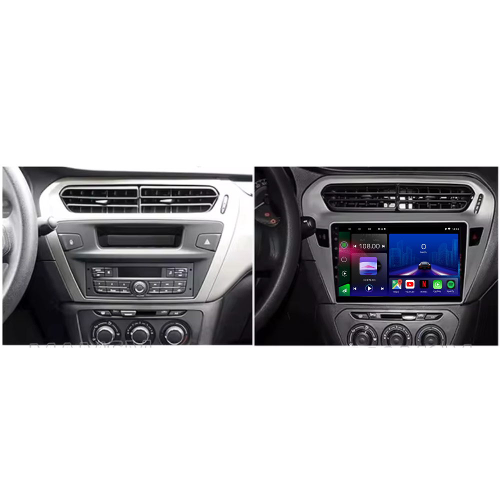 Citroen C-Elysee | Peugeot 301 2014-2018 | Android 15 Autoradio | Apple CarPlay | Android Auto - Avelor