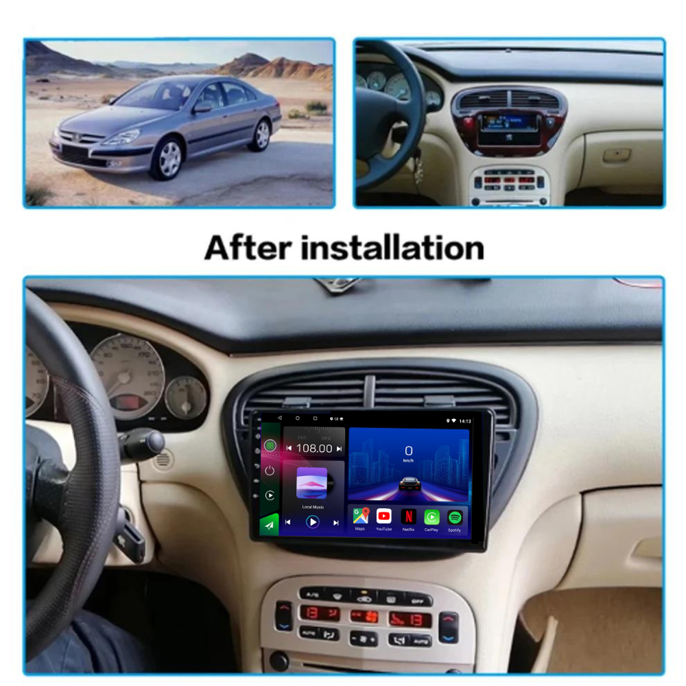 Peugeot 607 | 2004-2010 | Android 15 Autoradio | Apple CarPlay | Android Auto - Avelor