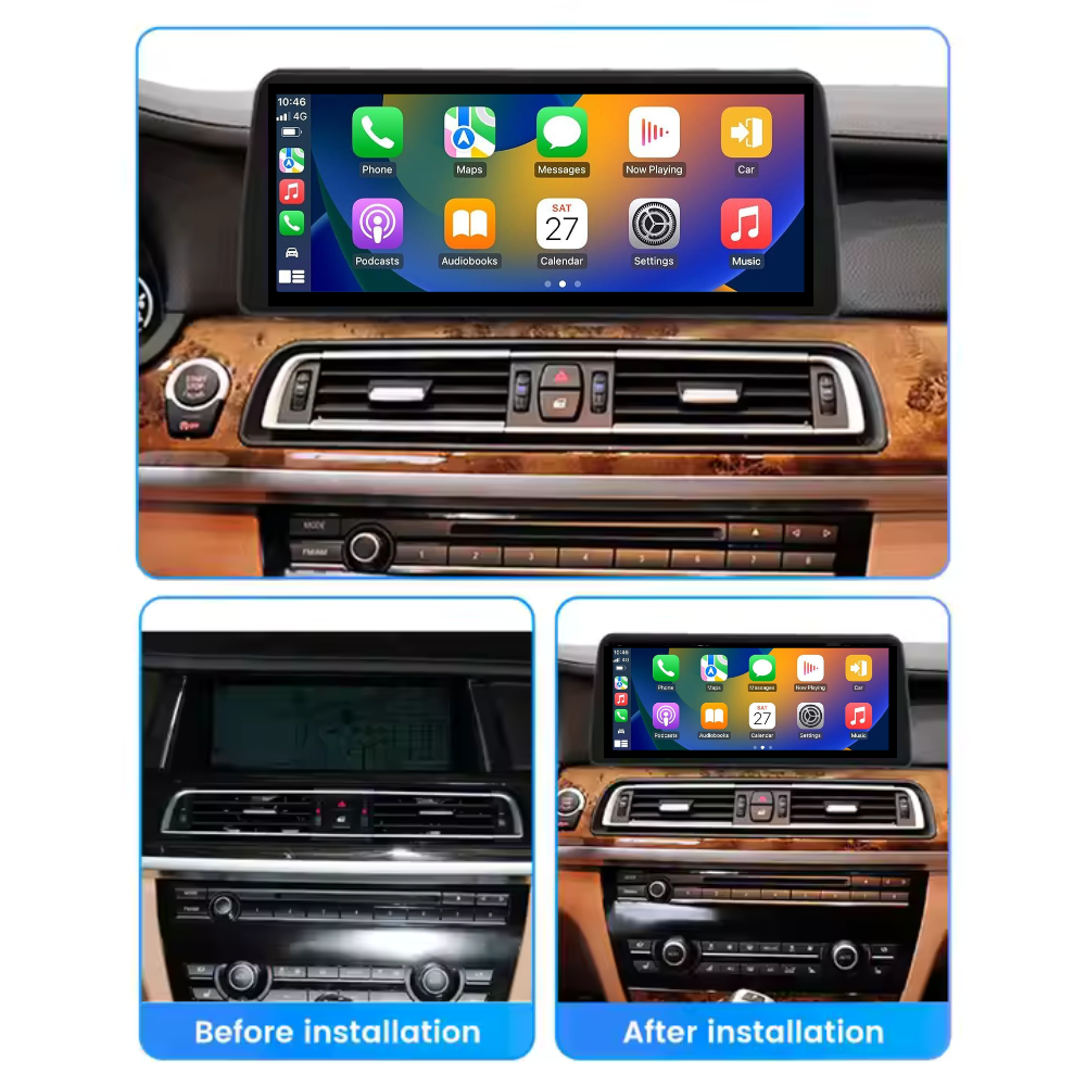 BMW 7 Series 2008-2015 F01 F02 F03 F04 Android 15 CarPlay & Android Auto Autoradio CIC NBT - Avelor