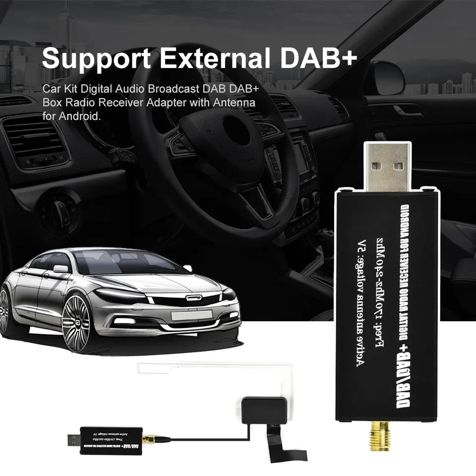 Adaptateur d'antenne DAB+ Dongle pour autoradio Android - Avelor