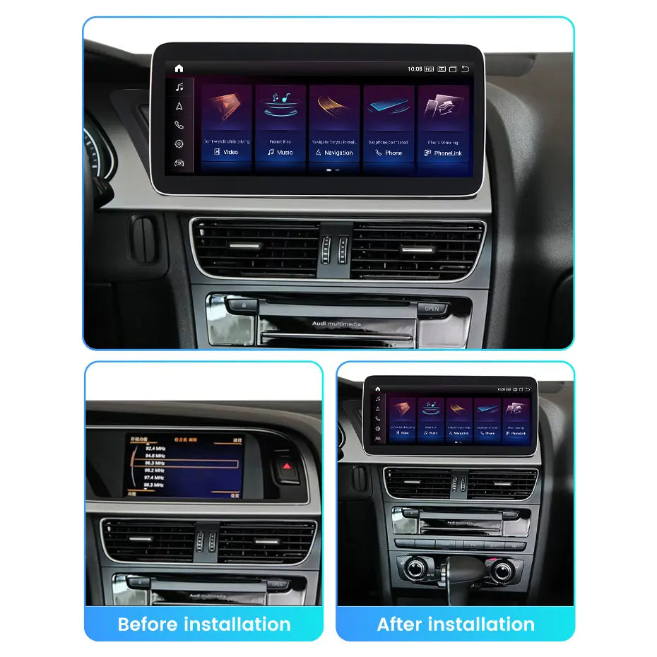 Audi A4 A5 B8 2007-2016 Android 15 Autoradio | Apple CarPlay | Android Auto | Bose - Avelor