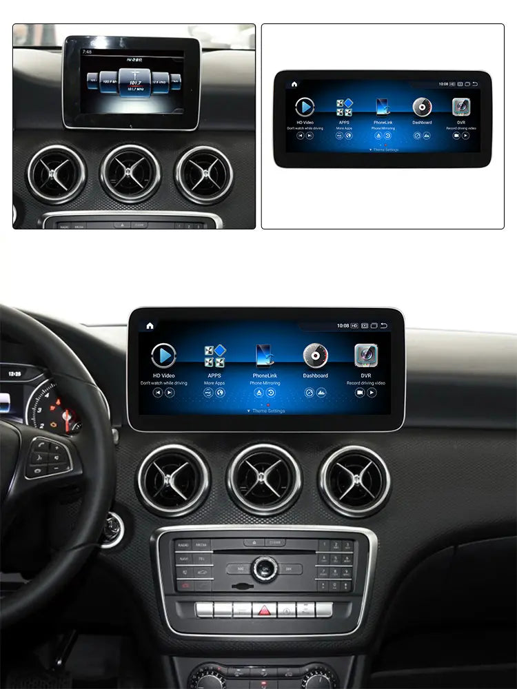 Mercedes A Class GLA CLA 2011-2019 W176 X156 C117 R231 Android 15 Autoradio CarPlay & Android Auto - Avelor