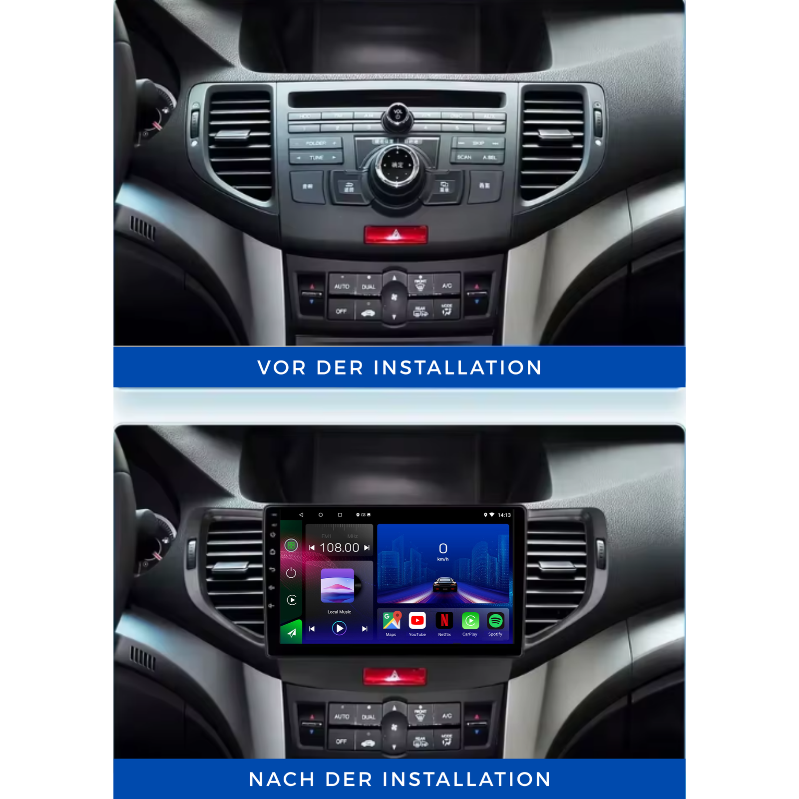 Honda Accord | 2008-2012 | Android 15 Autoradio | Apple CarPlay | Android Auto - Avelor.at