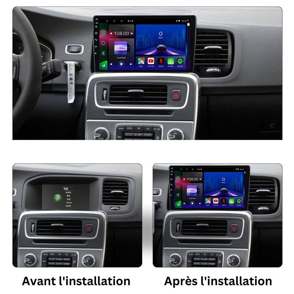Volvo S60 | V60 | 2008-2013 | Android 15 Autoradio | Apple CarPlay | Android Auto - Avelor