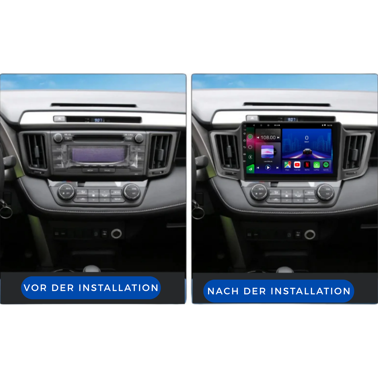 Toyota RAV4 | 2013-2019 | Android 15 Autoradio | Apple CarPlay | Android Auto - Avelor.at