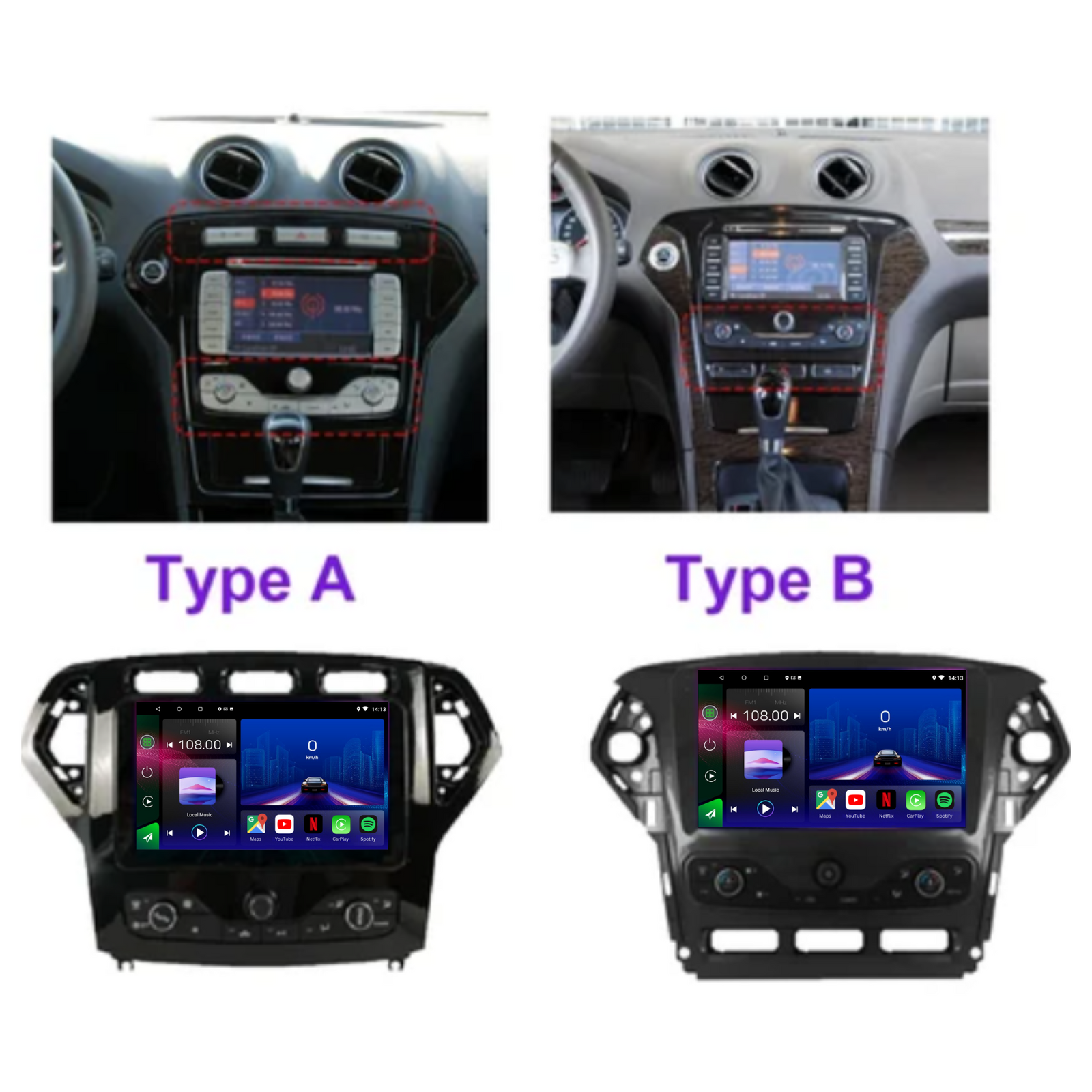 Ford Mondeo | MK4 | 2007-2011 | Android 15 Autoradio | Apple CarPlay | Android Auto - Avelor.at