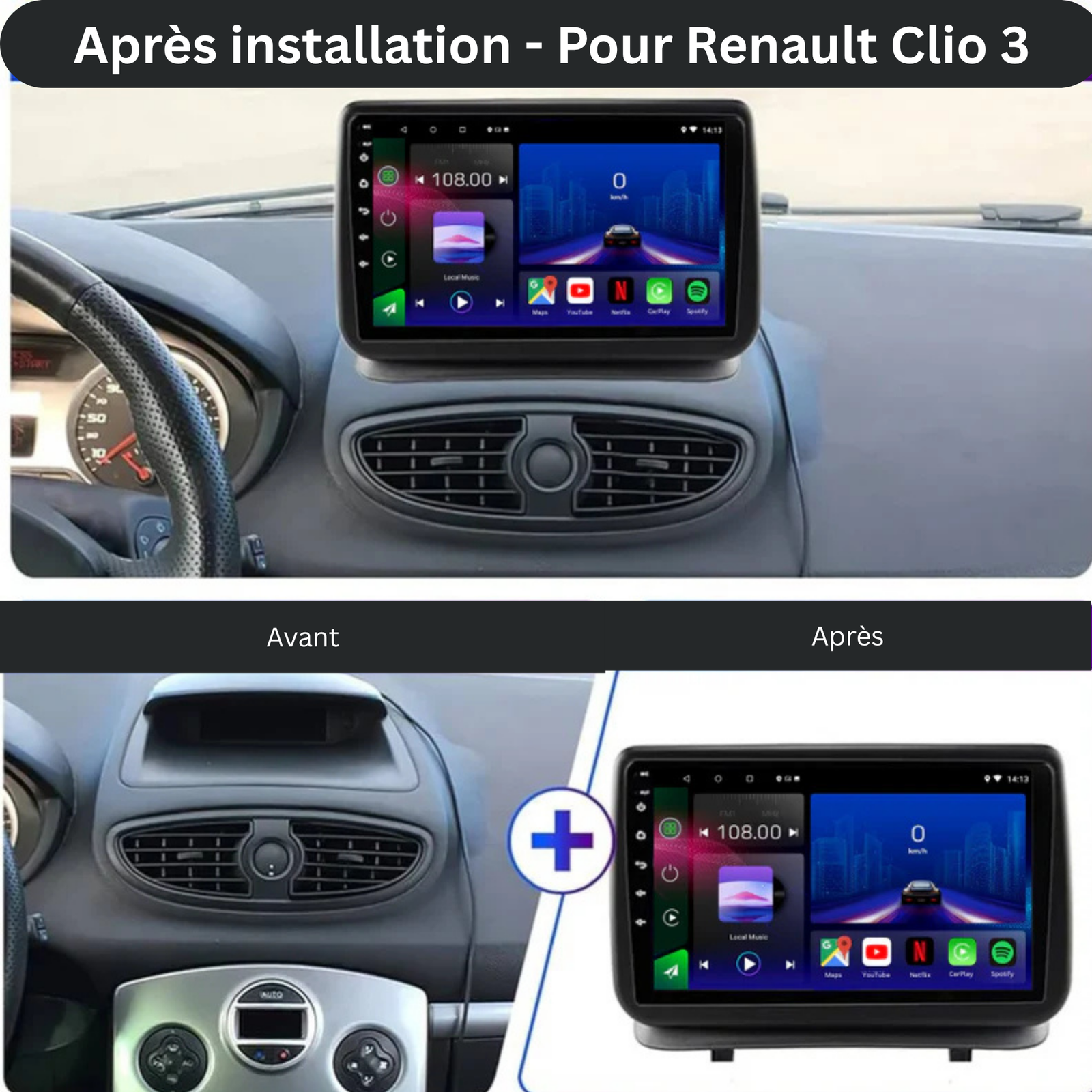 Renault Clio 3 | 2005-2014 | Android 15 Autoradio | Apple CarPlay | Android Auto - Avelor.at