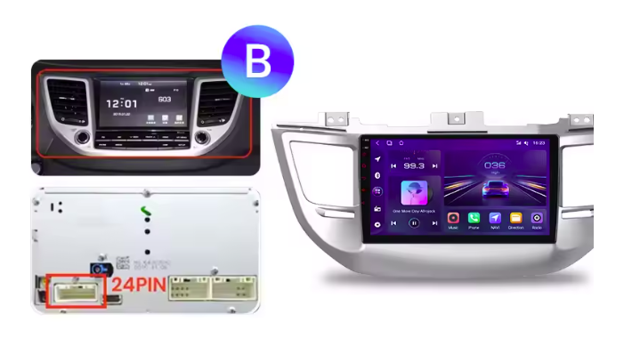 Hyundai Tucson iX35 | 2015-2018 | Android 15 Autoradio | Apple CarPlay | Android Auto - Avelor.at