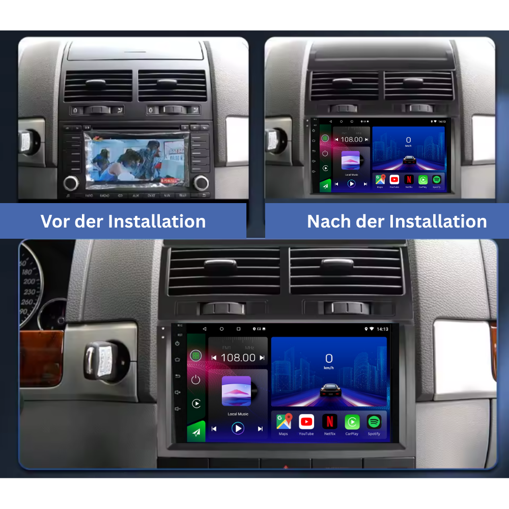 Volkswagen | Touareg | 2002-2010 | Android 15 Autoradio | Apple CarPlay | Android Auto - Avelor.at