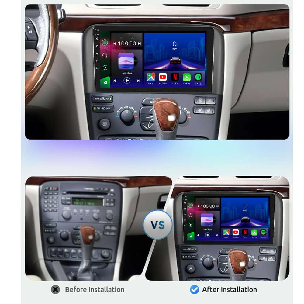 Volvo S80 | 2001-2006 | Android 15 Autoradio | Apple CarPlay | Android Auto - Avelor