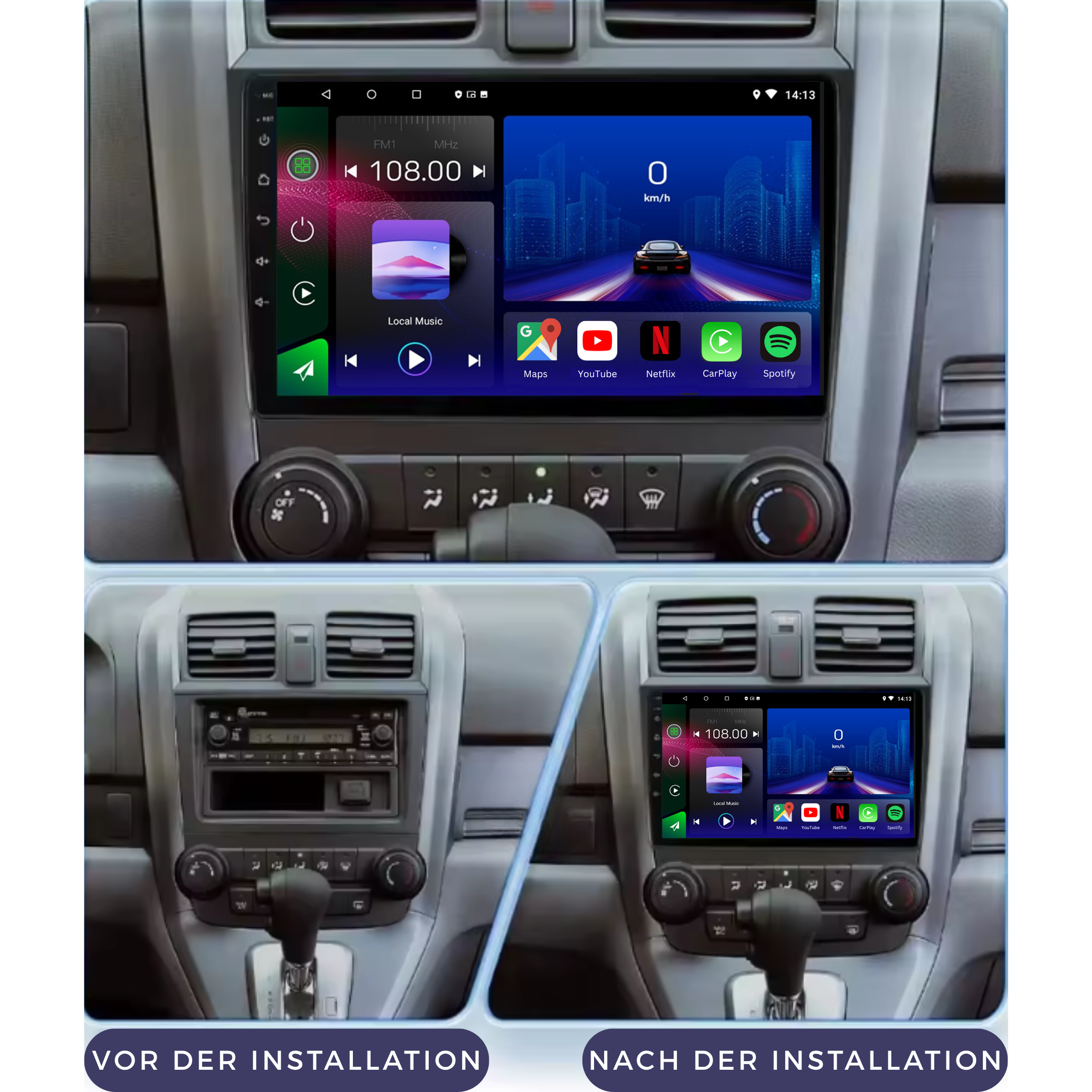 Honda CRV | 2007-2011 | Android 15 Autoradio | Apple CarPlay | Android Auto - Avelor.at