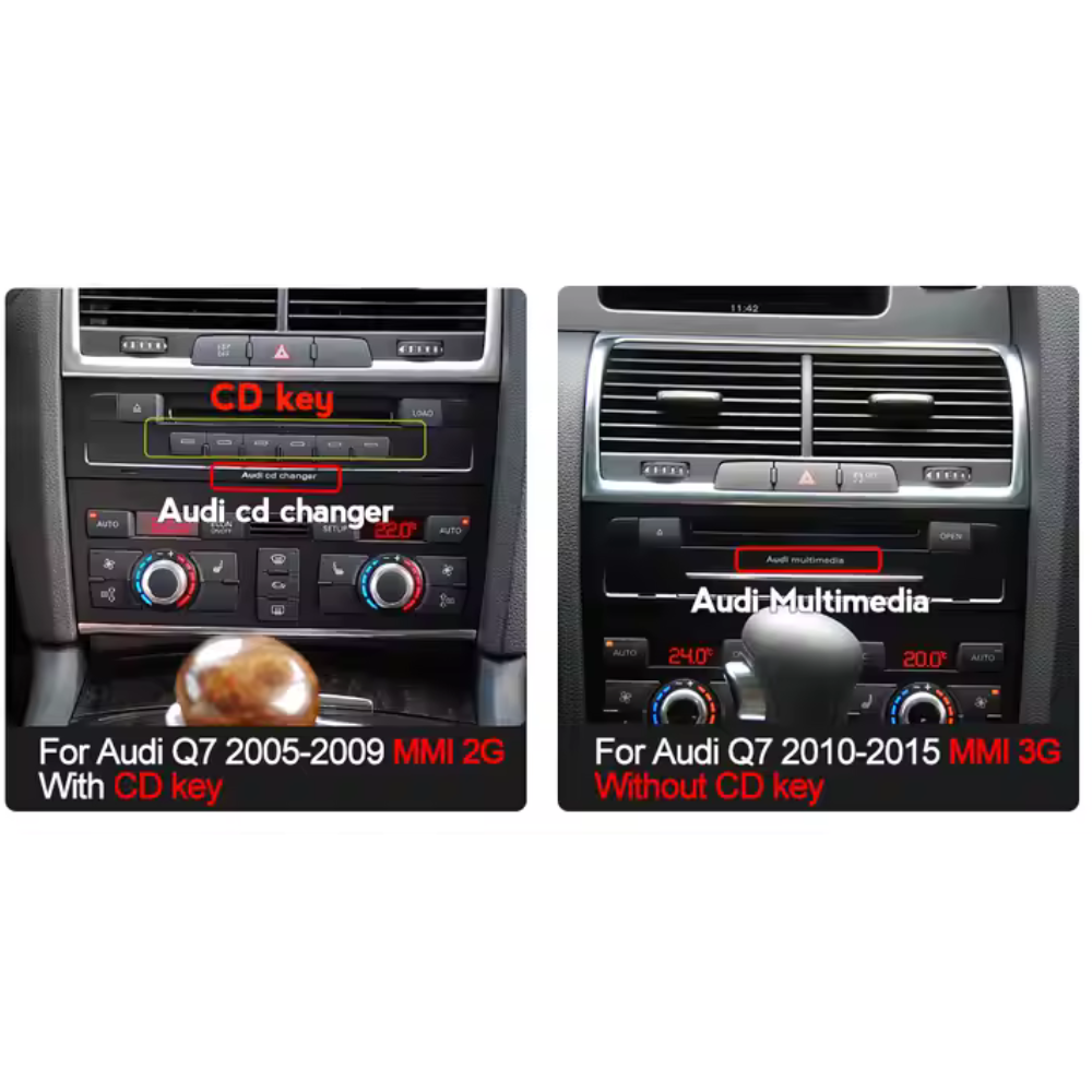 Audi Q7 2006-2015 Android 15 Autoradio CarPlay & Android Auto - Avelor