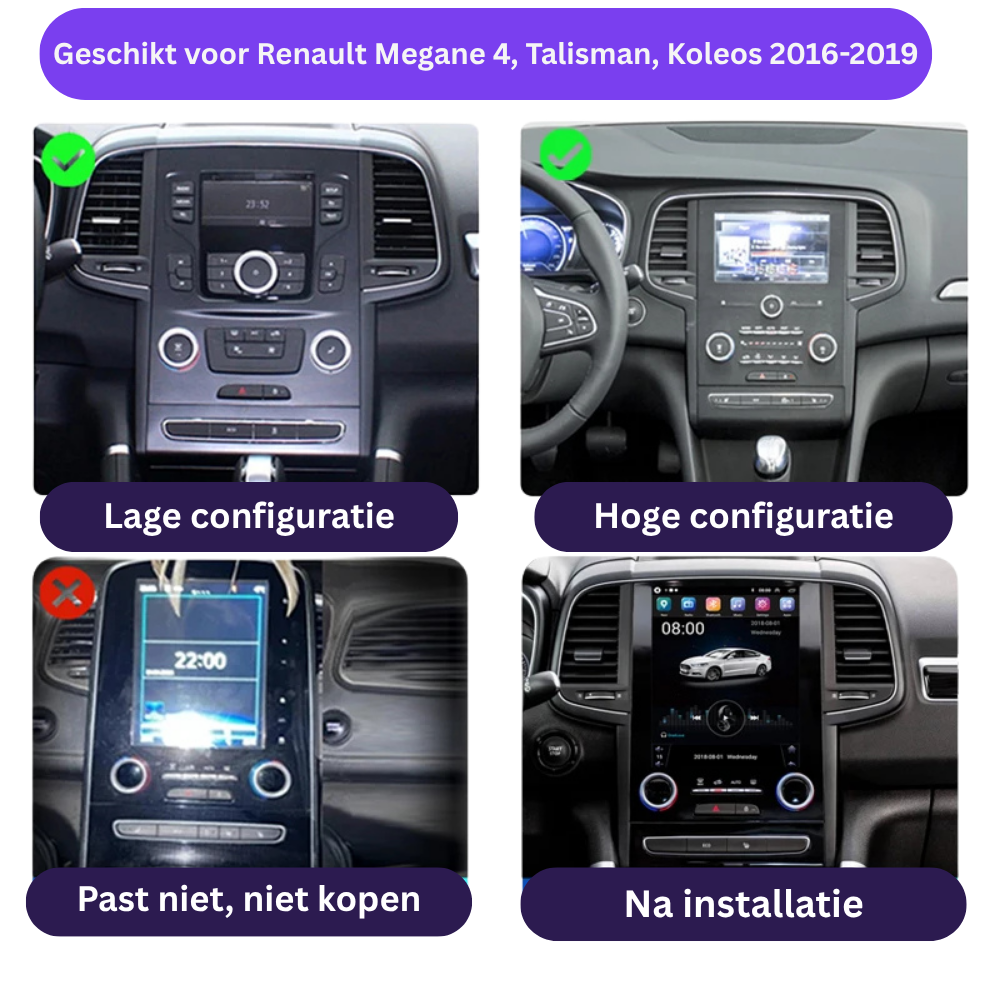 Renault Megane 4 Talisman Koleos | 2016-2022 | Android 15 Autoradio | Apple CarPlay | Android Auto - Avelor.at
